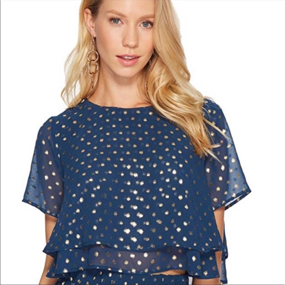 Show Me Your Mumu Candice Polka Dot Crop Top